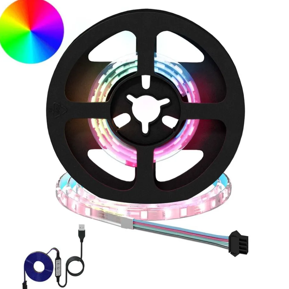 vidaXL LED-strip 2 pcs Zwart en transparant 350 mm Koper en kunststof
