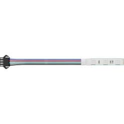 vidaXL LED-strip 2 pcs Zwart en Wit 1745 mm Koper en kunststof
