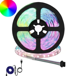 vidaXL LED-strip 2 pcs Zwart en transparant 2500 mm Koper en kunststof