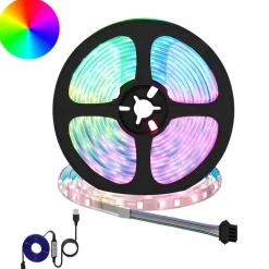 vidaXL LED-strip 2 pcs Zwart en transparant 5500 mm Koper en kunststof