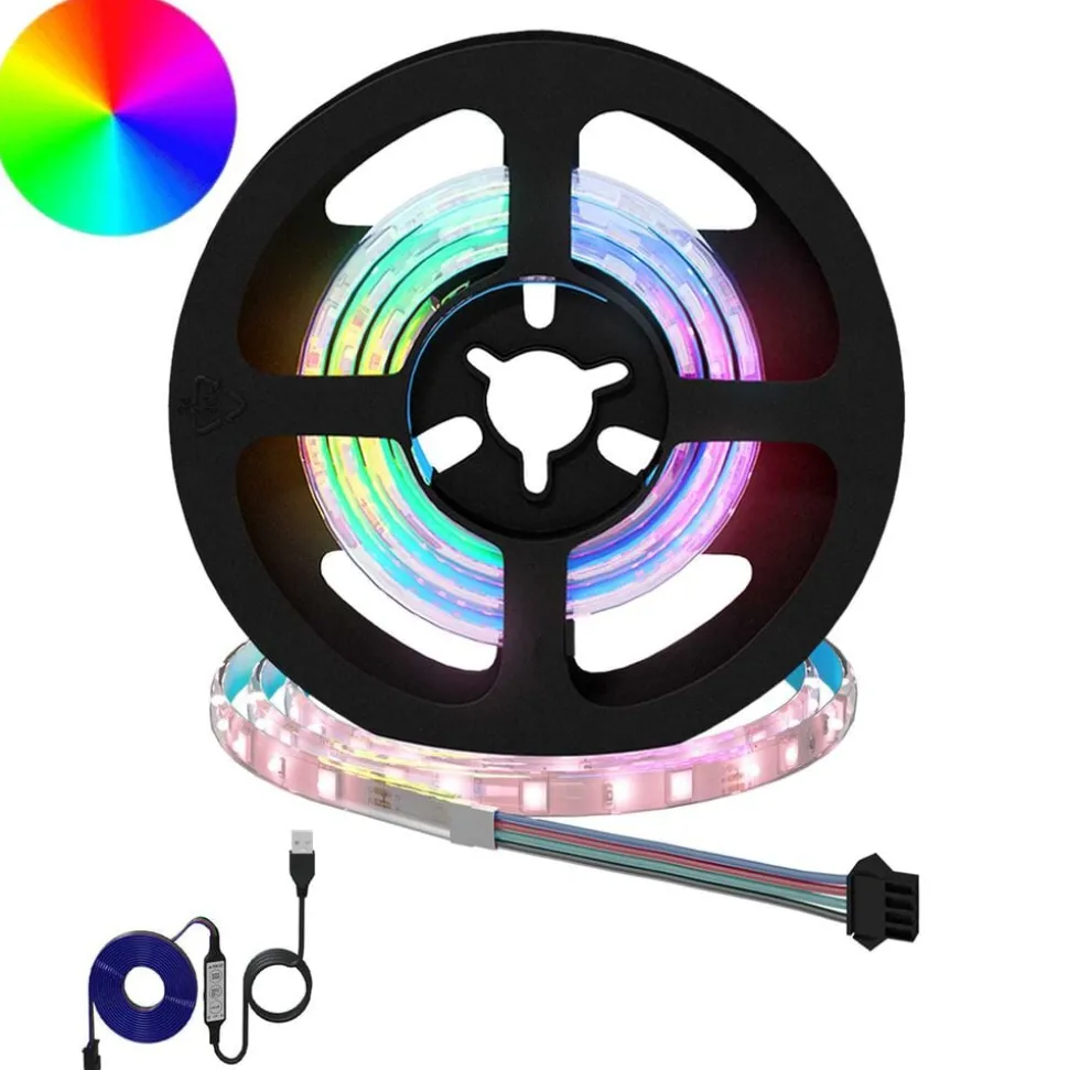 vidaXL LED-strip 2 pcs Zwart en transparant 550 mm Koper en kunststof