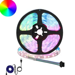 vidaXL LED-strip 2 pcs Zwart en transparant 3000 mm Koper en kunststof