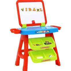 vidaXL Leerbord voor kinderen Easel and Learning 3-in-1