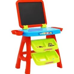 vidaXL Leerbord voor kinderen Easel and Learning 3-in-1