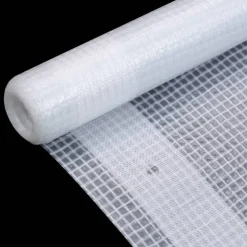 vidaXL Leno dekzeil 260 g/m² 1,5x5 m wit