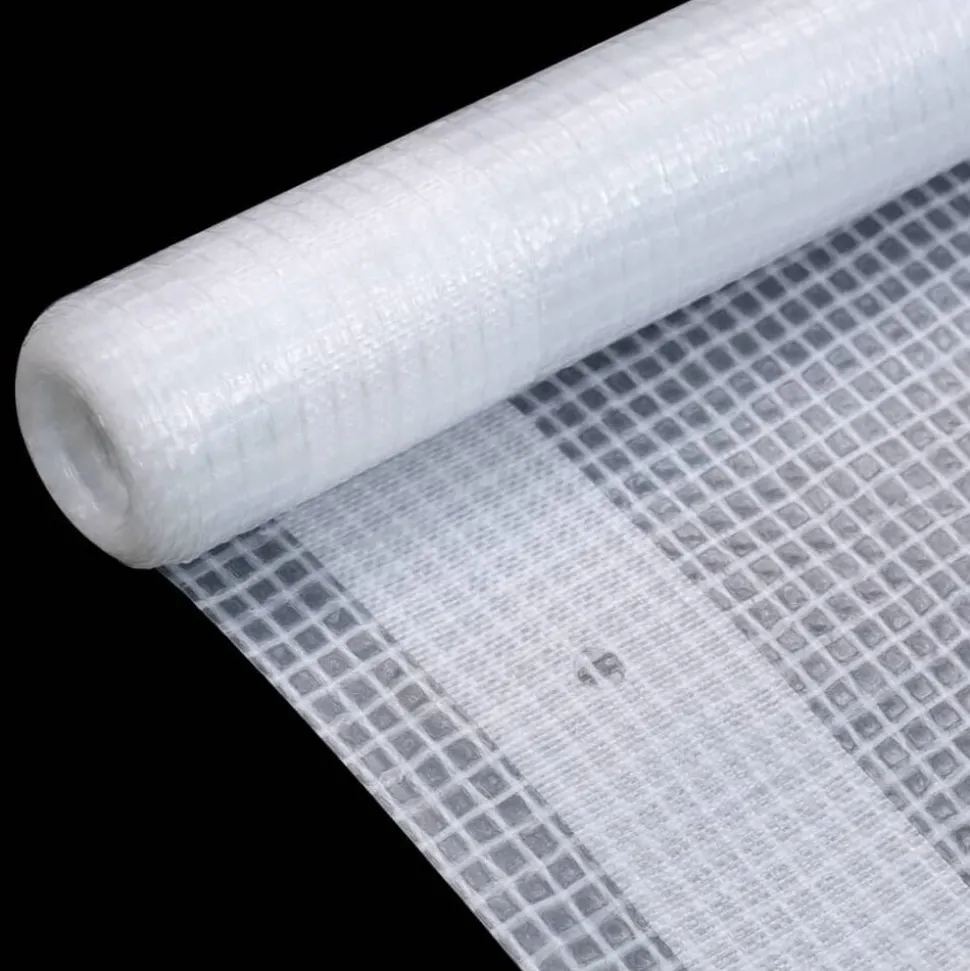 vidaXL Leno dekzeil 260 g/m² 1,5x5 m wit