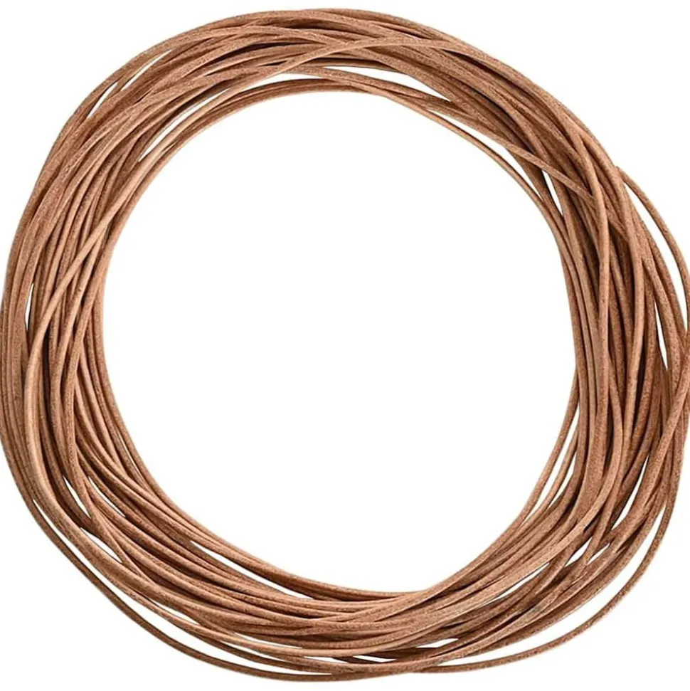 vidaXL Leren Koord Bruin Ø1 mm x 5 m Leer