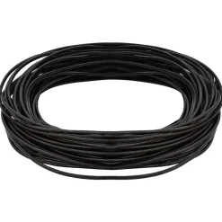 vidaXL Leren Koord Donkerbruin Ø1 mm x 5 m Leer