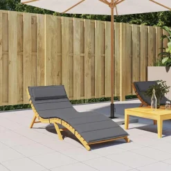 vidaXL Ligbedkussen 180x60x4 cm oxford stof antracietkleurig