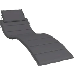 vidaXL Ligbedkussen 186x58x4 cm oxford stof antracietkleurig