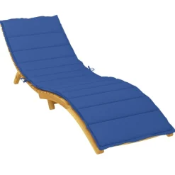 vidaXL Ligbedkussen 200x50x3 cm oxford stof koningsblauw