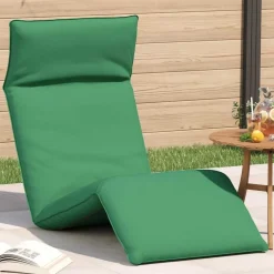 vidaXL Ligstoel inklapbaar 175x54x8,5 cm oxford stof groen