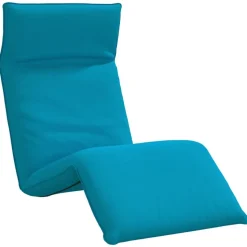 vidaXL Ligstoel inklapbaar 175x54x8,5 cm oxford stof lichtblauw