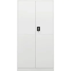 vidaXL Lockerkast 90x40x180 cm staal wit