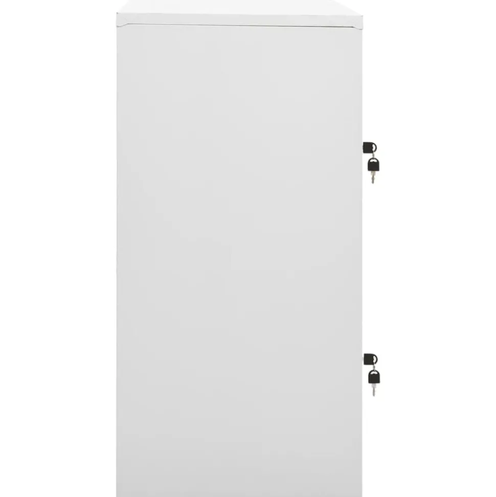 vidaXL Lockerkast 90x45x92,5 cm staal lichtgrijs en groen