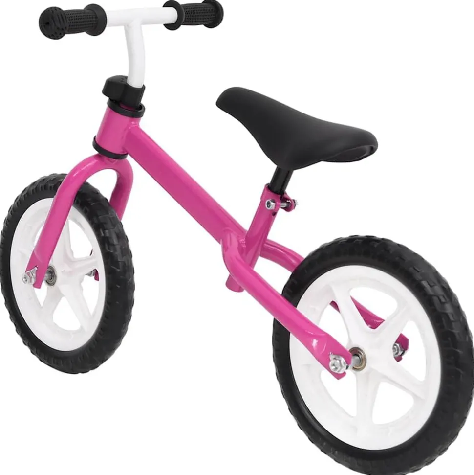 vidaXL Loopfiets met 9,5 inch wielen roze