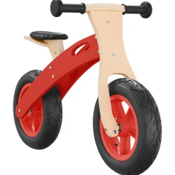 vidaXL Loopfiets voor kinderen met luchtbanden rood