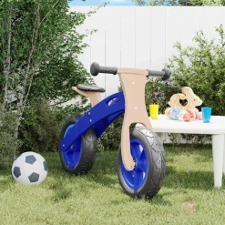 vidaXL Loopfiets voor kinderen met luchtbanden blauw