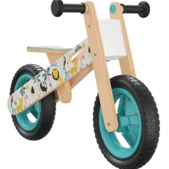 vidaXL Loopfiets voor kinderen blauw met print