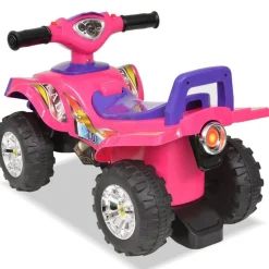 vidaXL Loopquad met licht en geluid roze en paars