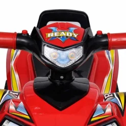 vidaXL Loopquad met licht en geluid rood