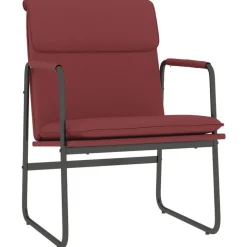 vidaXL Loungestoel 55x64x80 cm kunstleer wijnrood