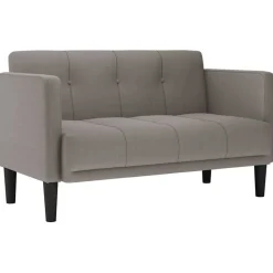 vidaXL Loveseat Bank Taupe 111 cm Stof