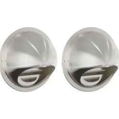 vidaXL Luchtventilatie roosters 2 pcs Zilver 80 mm Roestvrij staal