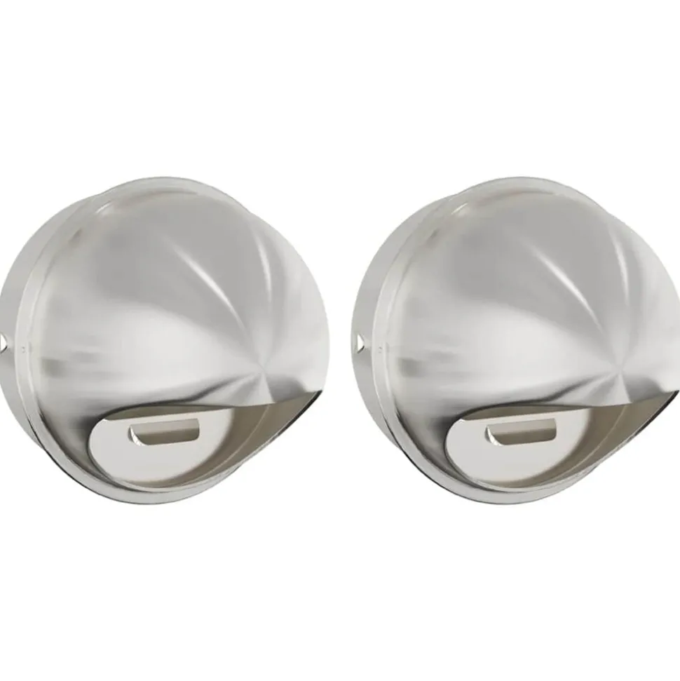 vidaXL Luchtventilatie roosters 2 pcs Zilver 200 mm Roestvrij staal