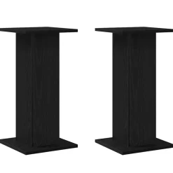 vidaXL Luidspreker standaards 2 pcs Zwart Eiken 30 x 30 x 60 cm