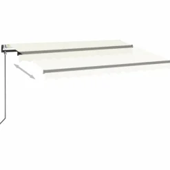 vidaXL Luifel automatisch uittrekbaar 350x250 cm crèmekleurig