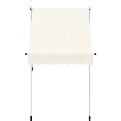 vidaXL Luifel handmatig uittrekbaar 150 cm crème