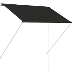 vidaXL Luifel uittrekbaar 150x150 cm antraciet