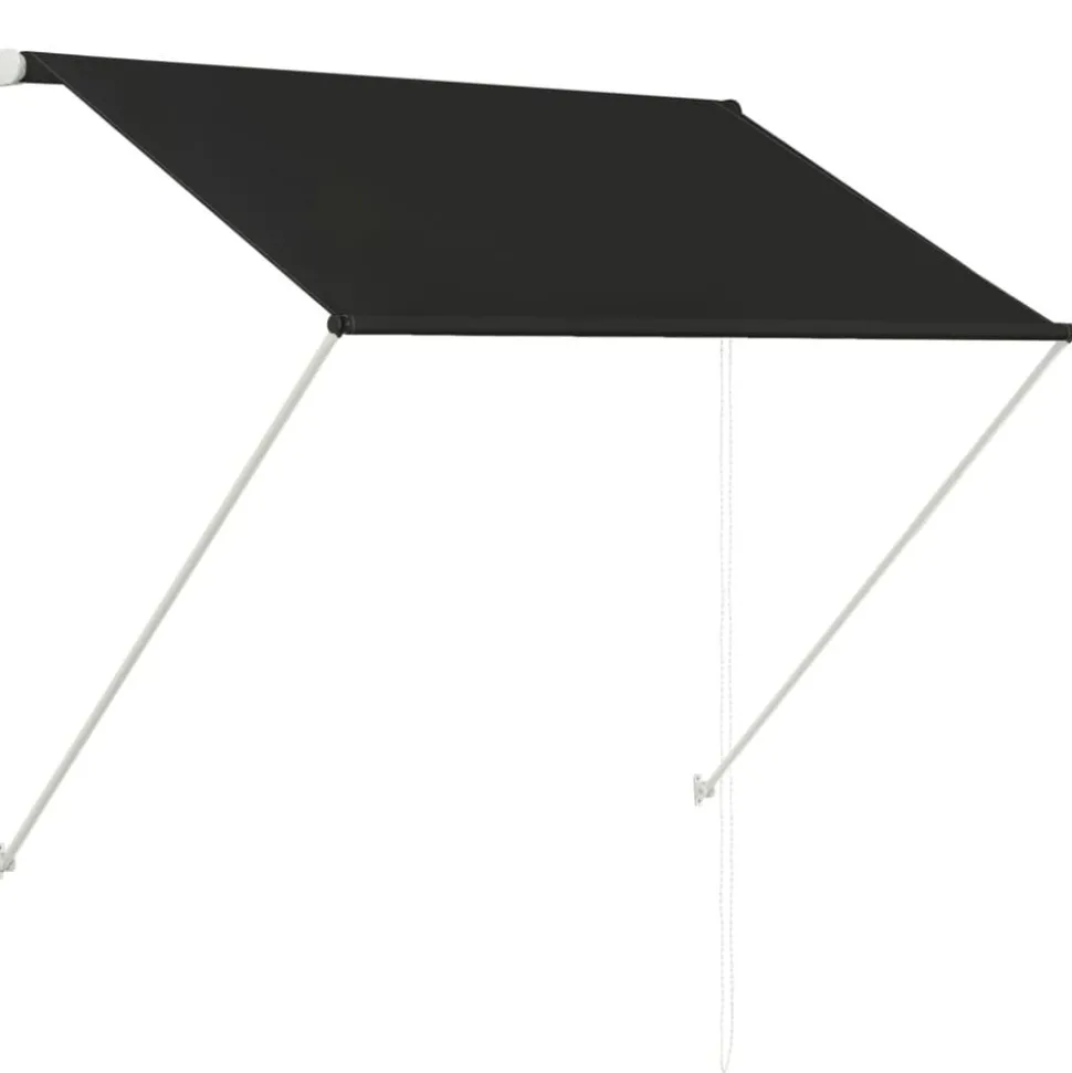 vidaXL Luifel uittrekbaar 150x150 cm antraciet