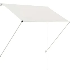 vidaXL Luifel uittrekbaar 150x150 cm crème