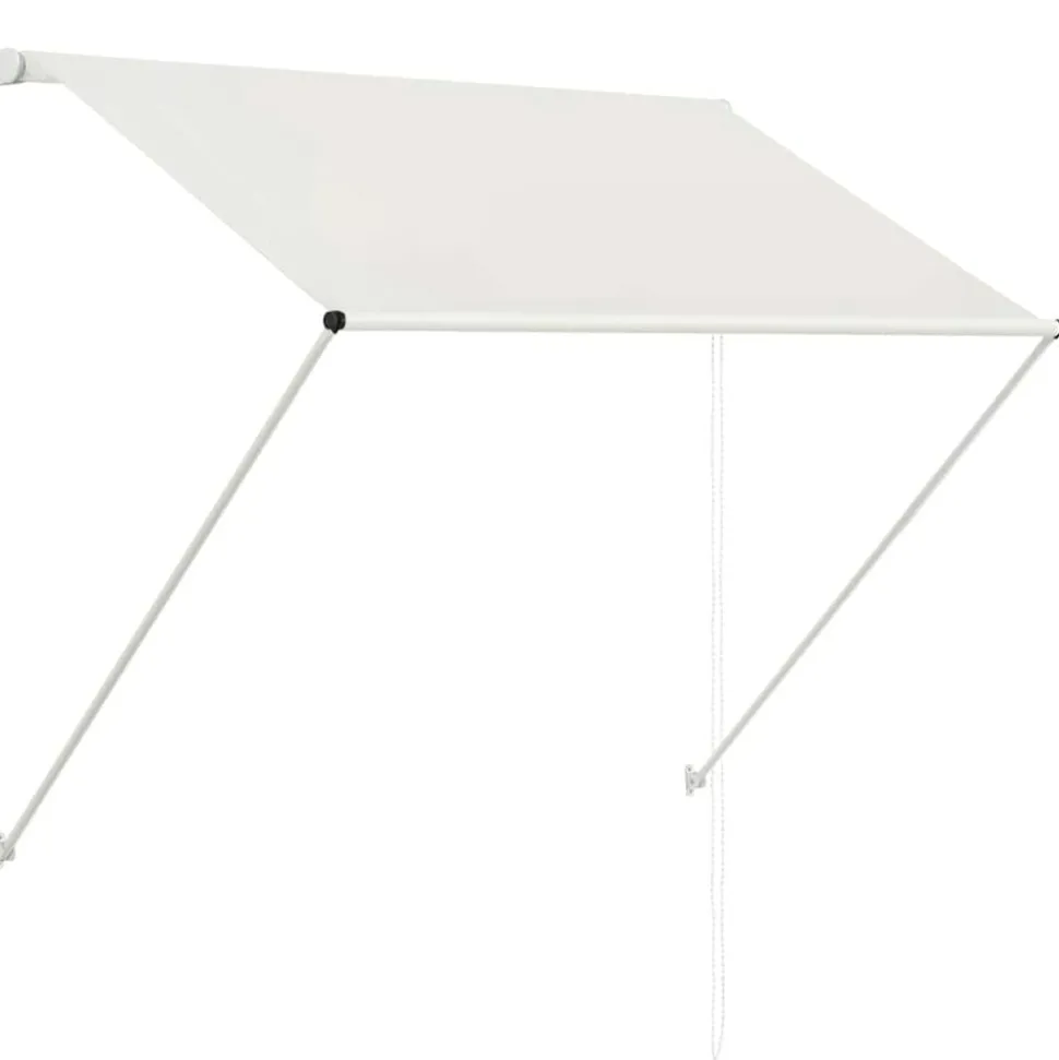 vidaXL Luifel uittrekbaar 150x150 cm crème