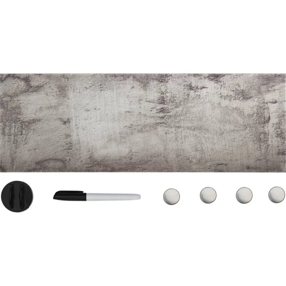 vidaXL Magneetbord wandmontage 60x20 cm glas