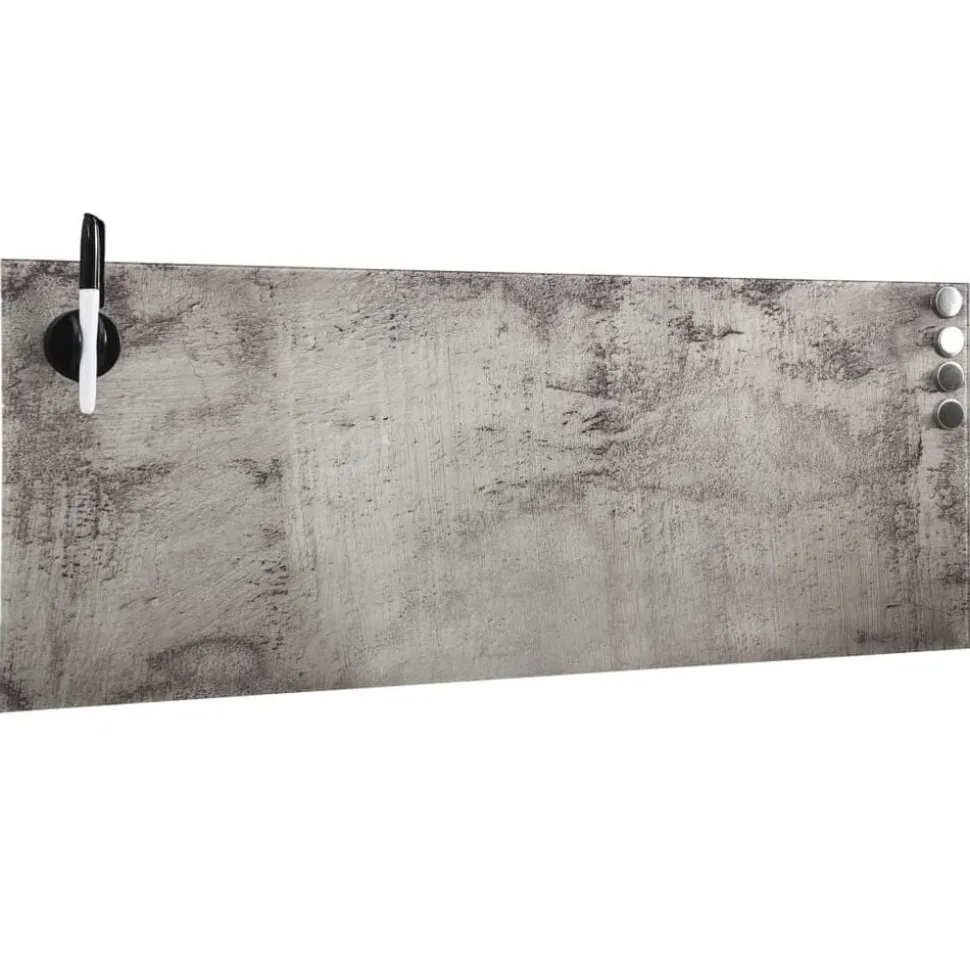 vidaXL Magneetbord wandmontage 60x20 cm glas