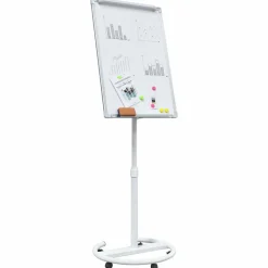 vidaXL Magnetisch whiteboard Grijs en Wit 62 x 62,5 x 197 cm EPS