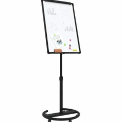 vidaXL Magnetisch whiteboard Zwart en Wit 62 x 62,5 x 197 cm EPS
