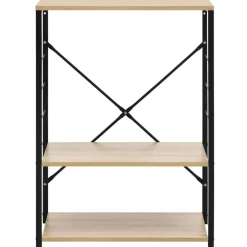 vidaXL Magnetronkast 60x39,6x79,5 cm bewerkt hout zwart en eikenkleur