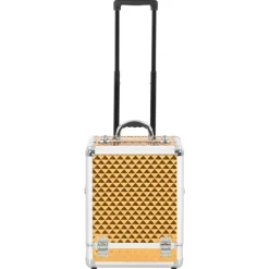 vidaXL Make-up trolley 35x29x45 cm aluminium goudkleurig