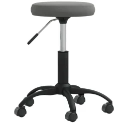 vidaXL Massagekruk fluweel donkergrijs