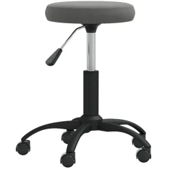 vidaXL Massagekruk fluweel donkergrijs