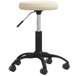 vidaXL Massagekruk fluweel crèmekleurig