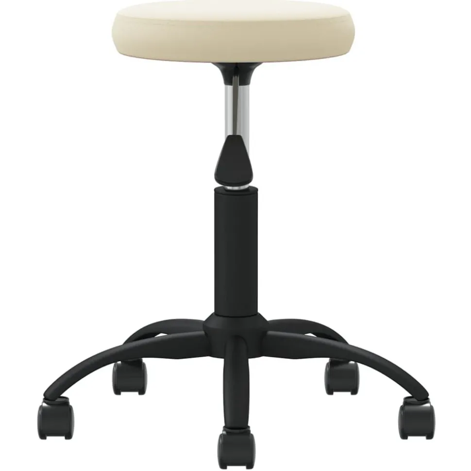 vidaXL Massagekruk fluweel crèmekleurig