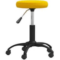 vidaXL Massagekruk fluweel mosterdgeel