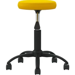 vidaXL Massagekruk fluweel mosterdgeel