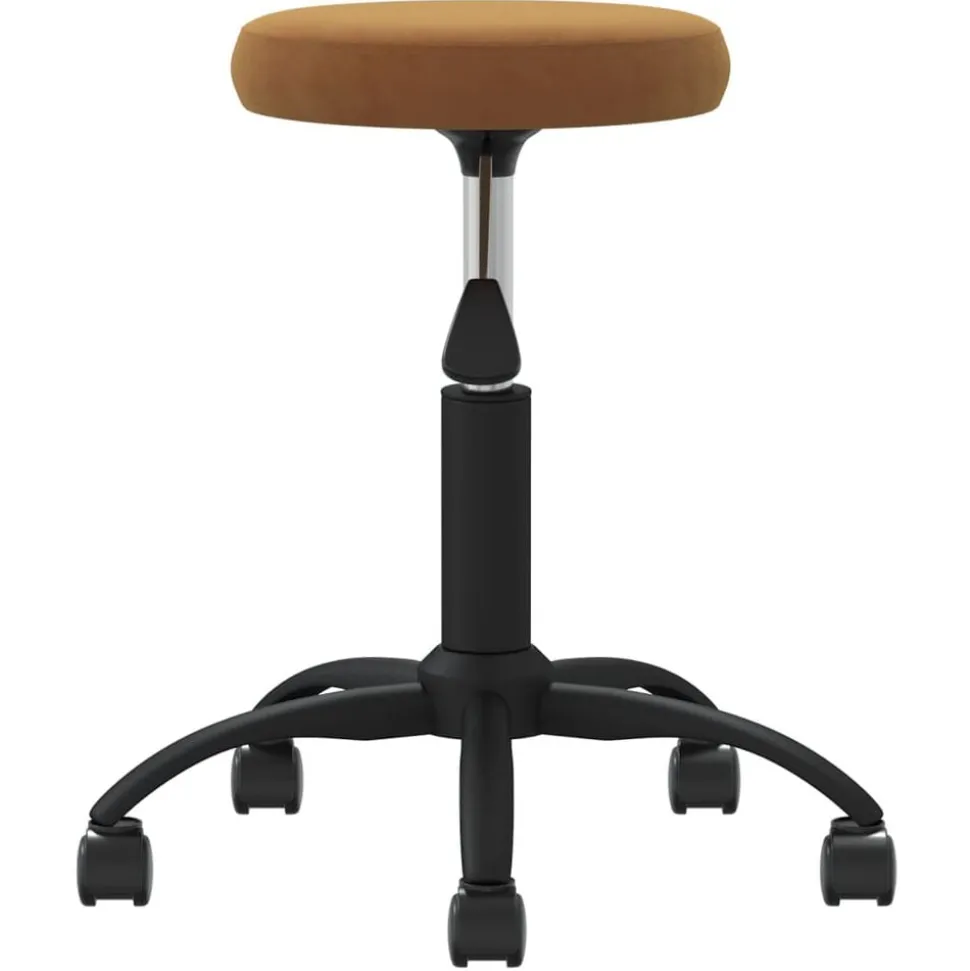 vidaXL Massagekruk fluweel bruin