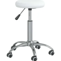 vidaXL Massagekruk kunstleer wit